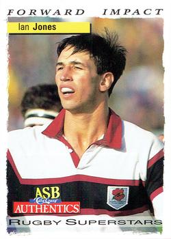 1995 Card Crazy Authentics Rugby Union NPC Superstars #81 Ian Jones Front